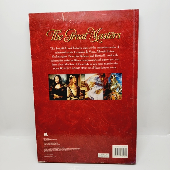 The Great Masters 4 96-Piece Jigsaw Puzzles Book by The Five Mile Press Pty Ltd. - Picture 7 of 9